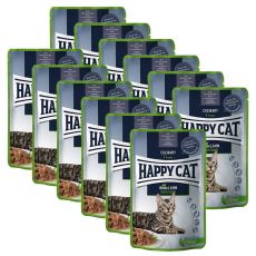 Kapsička Happy Cat MEAT IN SAUCE Culinary Land-Geflügel / Hydina 12 x 85 g