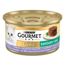Konzerva Gourmet GOLD - Savoury Cake s jahňacinou a zelenými fazuľkami 85g