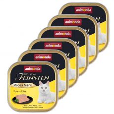Animonda Vom Feinsten Cats - morka + syr 6 x 100g