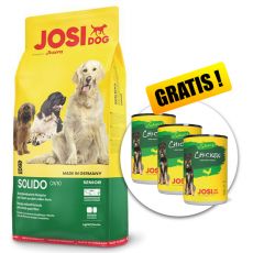 JOSIDOG Solido 15 kg + 3 konzervy ZADARMO