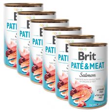 Konzerva Brit Paté & Meat Salmon 6 x 400 g