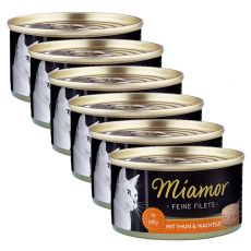 Konzerva Miamor Filet tuniak a prepeličie vajcia 6 x 100 g