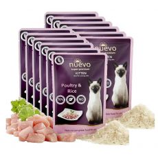Kapsička NUEVO CAT Kitten Poultry & Rice 12 x 85 g