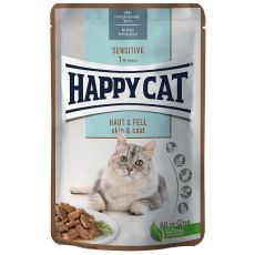 Kapsička Happy Cat Sensitive Haut & Fell / Koža & srsť, 85 g