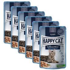 Kapsička Happy Cat Culinary Quellwasser-Forelle / Pstruh 6 x 85g